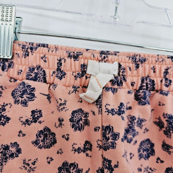 Lucky Brand Shorts 4T Pink Blue Floral Cotton Stretch Elastic Waist Pull On Baby - Picture 3 of 8